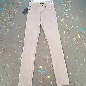 Grey high waist skinny jeans